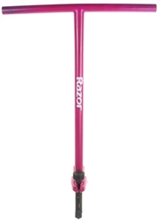 Pink Handlebars with Folding Stem for Version 15+ Razor E100 Electric Scooter 