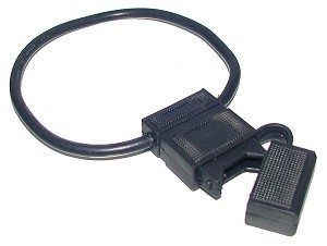ATO Fuse Holder with 12 Gauge Black Wire 