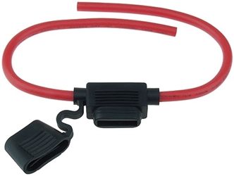 ATO Fuse Holder with 10 Gauge Red Wire 