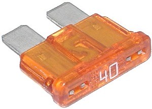 100 Pack of 40 Amp ATO Blade Fuses 