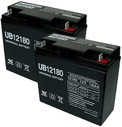 Two Batteries with 12 Month Warranty for Mongoose Fusion Electric Scooter 