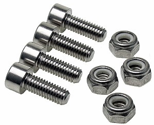 Sprocket To Freewheel Nut and Bolt Set, Stainless Steel 