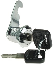 Key Lock with Two Keys for Trunks and Battery Covers 