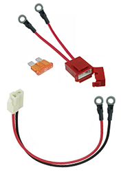 24 Volt Battery Pack Wiring Harness with Fuse Holder and Fuse, 5mm Ring Terminals 