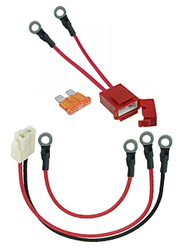 36 Volt Battery Pack Wiring Harness with Fuse Holder and Fuse, 5mm Ring Terminals 