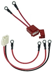 36 Volt Battery Pack Wiring Harness with Fuse Holder, 5mm Ring Terminals, 18 Inch Wires 