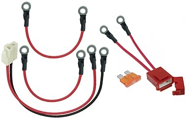 48 Volt Battery Pack Wiring Harness with Fuse Holder and Fuse, 5mm Ring Terminals 