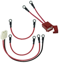 48 Volt Battery Pack Wiring Harness with Fuse Holder, 5mm Ring Terminals 