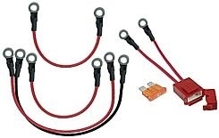 48 Volt Battery Pack Wiring Harness with Fuse Holder, 5mm ID Ring Terminals 