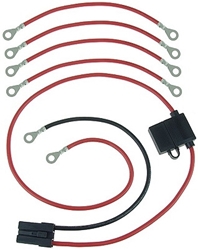 60 Volt Battery Pack Wiring Harness with Fuse Holder, 5.4mm Ring Terminals 