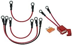 48 Volt Battery Pack Wiring Harness with Fuse Holder and Fuse, 6.3mm Ring Terminals 