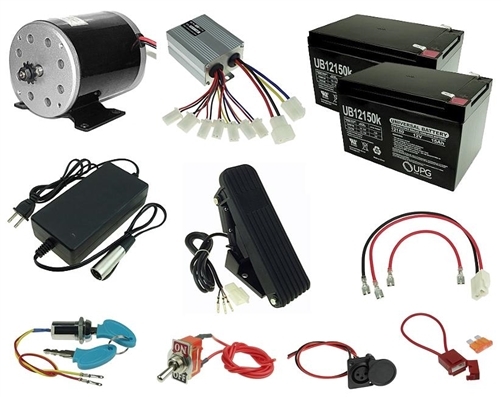24 Volt 500 Watt Electric Go Kart Power Kit 