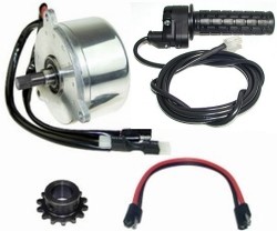 24 Volt 400 Watt Brushless Motor Power Kit with Twist Throttle 