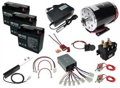 36 Volt 1000 Watt Electric Go Kart and Scooter Power Kit with Reverse 