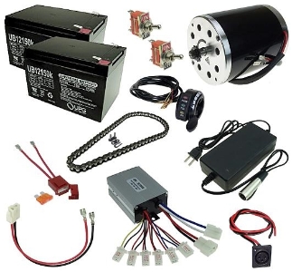 24 Volt 500 Watt Razor Dune Buggy Modification Kit with Reverse 