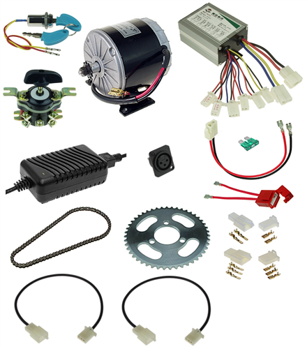 24 Volt 350 Watt Go-Kart Power Kit without Batteries 