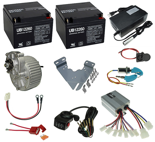 24 Volt 450 Watt Electric Cart, Wagon, or Bike Power Kit 