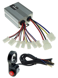 24 Volt 500 Watt Reversing Controller with Handlebar Mount Reverse Switch Kit 