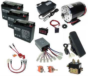 36 Volt 1000 Watt Electric Go Kart Power Kit with Reverse 