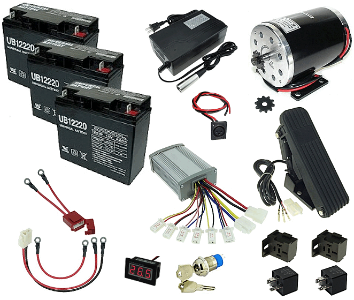 36 Volt 1000 Watt Electric Go Kart Power Kit with Reverse 