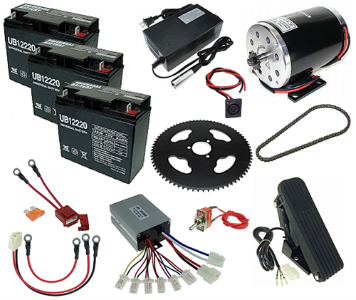 36 Volt 1000 Watt Electric Go Kart Power Kit 