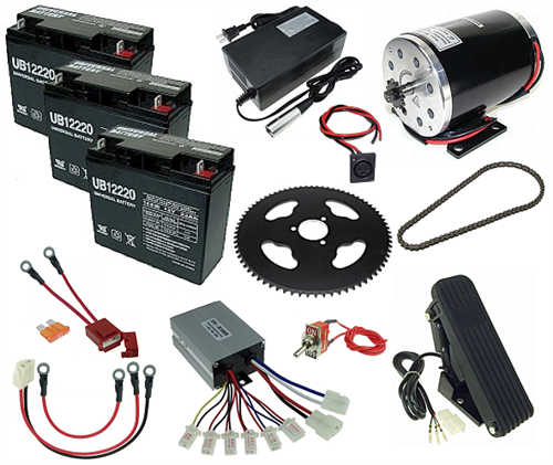 36 Volt 1000 Watt Electric Go Kart Power Kit 