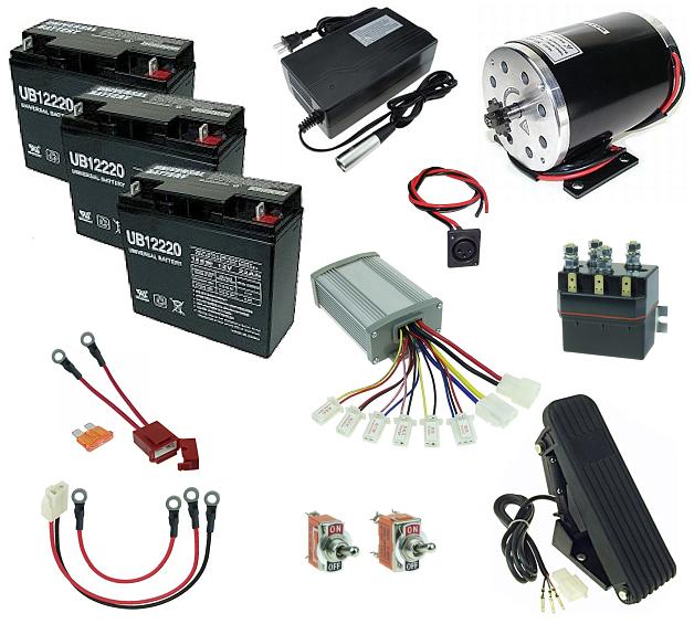 36 Volt 1000 Watt Go Kart Power Kit with Reverse 