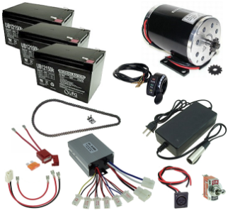 36 Volt 1000 Watt Razor Ground Force and Ground Force Drifter Modification Kit 