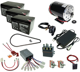 36 Volt 1000 Watt Razor Ground Force and Ground Force Drifter Modification Kit with Reverse 