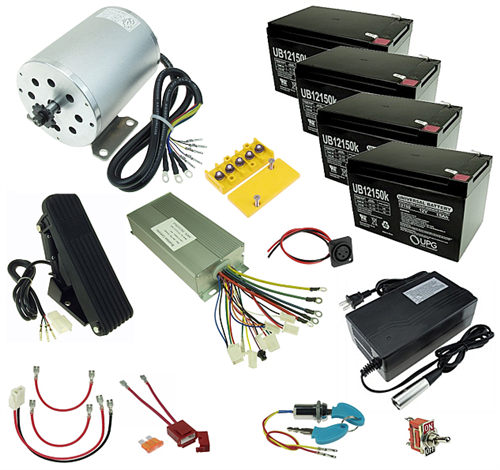 48 Volt 1800 Watt Electric Go Kart Power Kit 