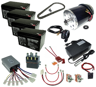 48 Volt 1000 Watt Razor Dune Buggy Modification Kit with Reverse 