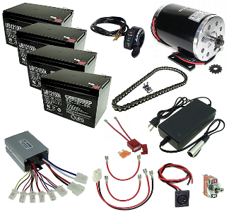 48 Volt 1000 Watt Razor Ground Force and Ground Force Drifter Modification Kit 