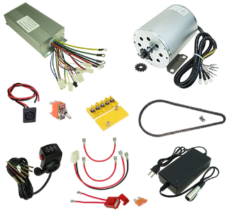 48 Volt 1800 Watt Razor Ground Force and Ground Force Drifter Modification Kit without Batteries 