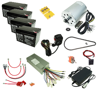 48 Volt 1800 Watt Razor Ground Force and Ground Force Drifter Modification Kit 