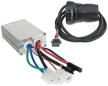 Variable Speed Throttle and Speed Controller Kit for 24 Volt eZip, IZIP, Currie, Schwinn, Mongoose, and GT Electric Scooters 