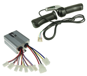24 Volt 500 Watt Controller with Reverse and Throttle with Battery Indicator Kit 