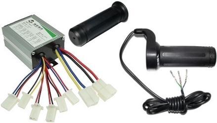 24 Volt 500 Watt Electric Scooter Controller and Throttle Kit 