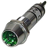 12 Volt Green LED Power Indicator Lamp 