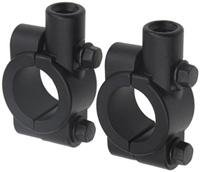 Flat Black Mirror Clamp Set with 8mm Threads 