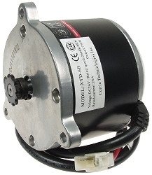 24 Volt 750 Watt 2600 RPM Currie Electric Scooter Motor with 11 Tooth Sprocket 