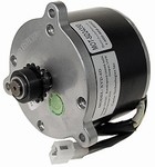 24 Volt 600 Watt 2600 RPM Currie Electric Scooter Motor with 15 Tooth Freewheeling Sprocket 