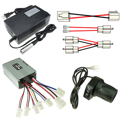 Razor MX500 and MX650 48 Volt 1000 Watt Controller, Throttle, and Charger Kit 