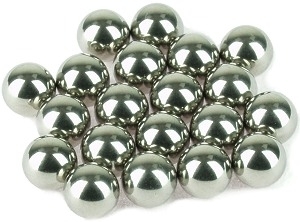 Set of 20 5mm Chrome Steel Ball Bearings for Electric Scooter and Bike Wheels 