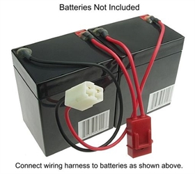 Battery Pack Wiring Harness for Razor Crazy Cart, All Versions 