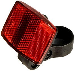 Rear Red Reflector for 1" OD Seat Posts 