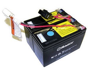 Battery Set with Wiring Harness for Razor Ground Force Electric Go-Kart 