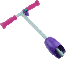 Handlebar with Push Button Throttle, Handlebar Grips, and Collar Cover for Razor LilE - Pink 