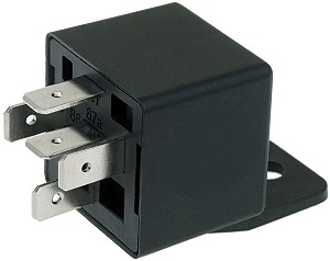 12 Volt 80 Amp Bosch Type SPDT Relay with Mounting Tab 