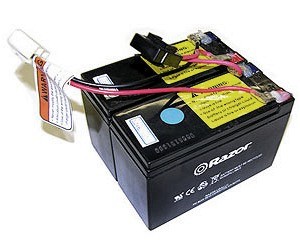 Battery Set with Wiring Harness for Razor Mini Chopper 