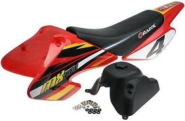Seat with Body Fairing and Tank for Razor MX500 Electric Dirt Bike 